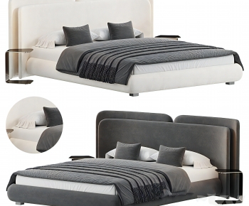 Modern Double Bed-ID:671850922