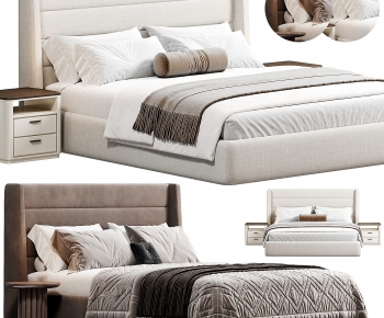 Modern Double Bed-ID:621573932