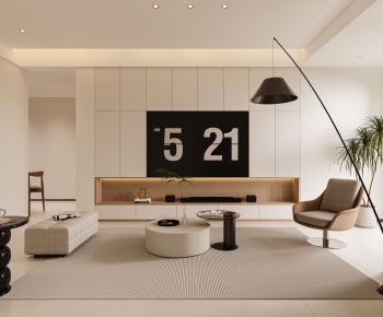 Modern A Living Room-ID:445950986