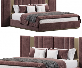 Modern Double Bed-ID:317740921