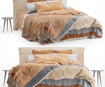 Modern Double Bed-ID:834533937