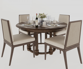 Modern Dining Table And Chairs-ID:563446047