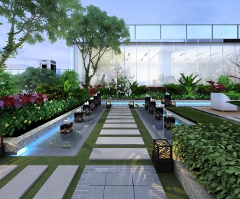 Modern Courtyard/landscape-ID:779236081