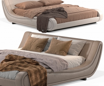 Modern Double Bed-ID:808720687