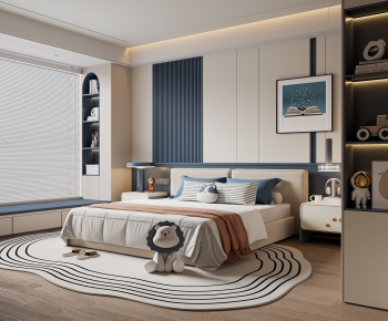 Modern Boy's Room And Son's Room-ID:876092919