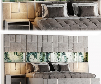 Modern Double Bed-ID:570036891