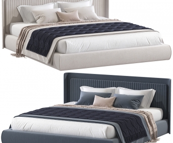Modern Double Bed-ID:713464987