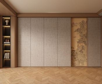 New Chinese Style TV Wall-ID:238667961