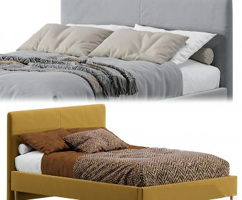 Modern Double Bed-ID:728039746