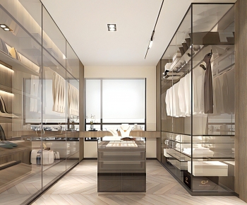 Modern Clothes Storage Area-ID:118740084