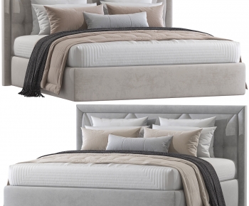 Modern Double Bed-ID:268359908