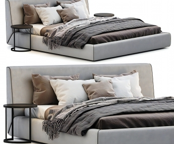 Modern Double Bed-ID:514025933