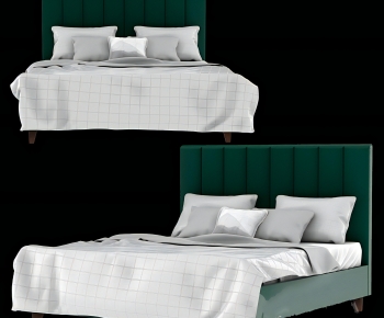 Modern Double Bed-ID:877434973