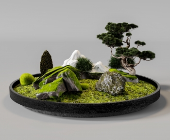 New Chinese Style Plant Landscaping-ID:161303041