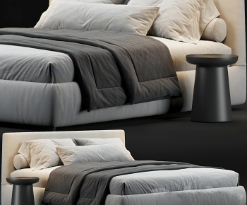 Modern Double Bed-ID:500958922