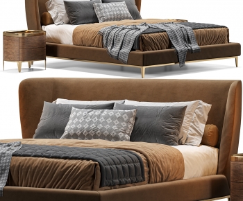 Modern Double Bed-ID:944555047