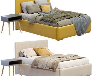 Modern Double Bed-ID:868073944