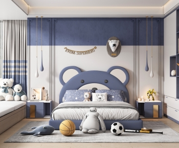 Modern Boy's Room And Son's Room-ID:957586056