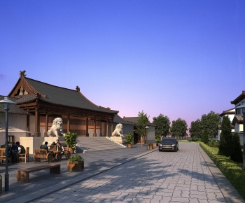 Chinese Style Commercial Street-ID:505542993