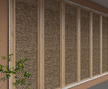Wabi-sabi Style TV Wall-ID:904907944