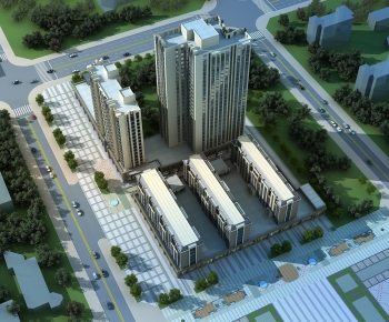 Modern Architectural Bird's-eye View Planning-ID:109388119