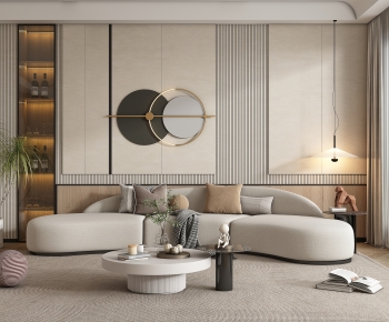 Modern Curved Sofa-ID:207043893