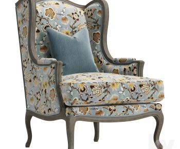 American Style Single Sofa-ID:415205964