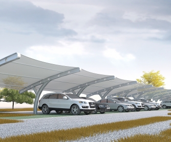 Modern Outdoor Parking Lot-ID:440180062