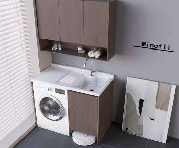 Modern Laundry Cabinet-ID:171699597