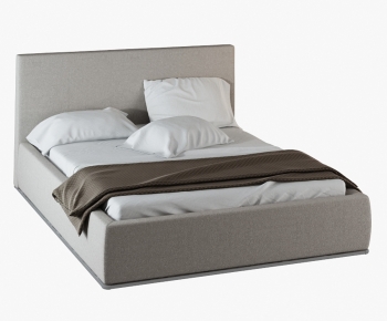 Modern Double Bed-ID:885747912