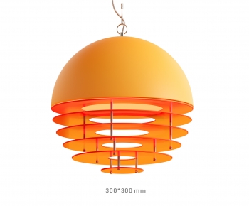 现代橙色吊灯-ID:675678974