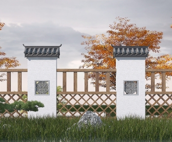 Chinese Style Fence-ID:587027075