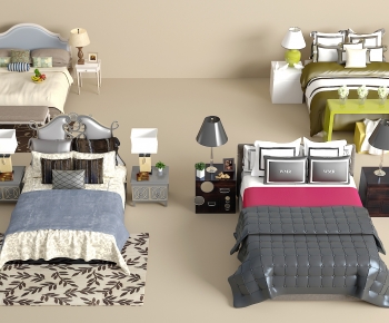 Modern Double Bed-ID:137823104