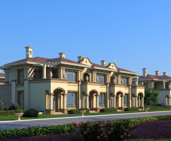 Simple European Style Townhouse-ID:374356037