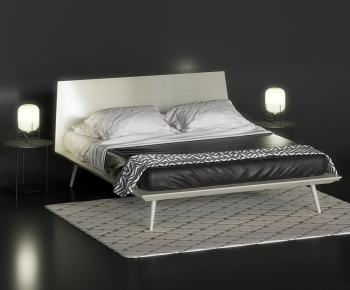 Modern Double Bed-ID:834861991