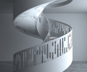 Modern Rotating Staircase-ID:681974894