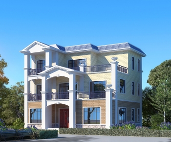 Simple European Style Detached Villa-ID:795427086