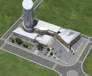 Modern Architectural Bird's-eye View Planning-ID:409177061