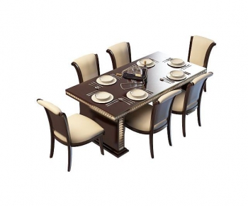 European Style Dining Table And Chairs-ID:892982967