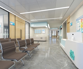 Modern Hospital Hall-ID:689038994