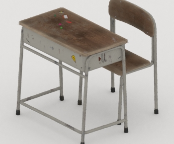 Modern Computer Desk And Chair-ID:139605058