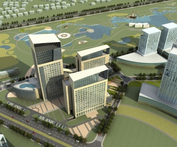 Modern Architectural Bird's-eye View Planning-ID:843522076