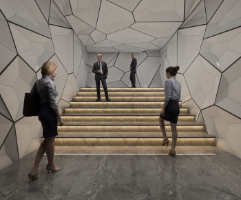 Modern Office Stairwell-ID:338213921