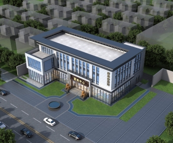 New Chinese Style Appearance Of Commercial Building-ID:920512919