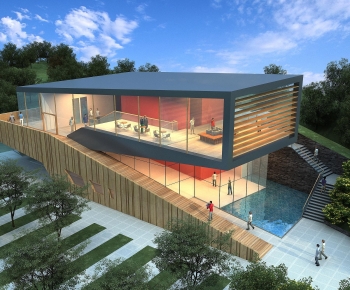 Modern Appearance Of Commercial Building-ID:918941024