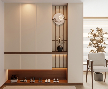 New Chinese Style Shoe Cabinet-ID:310330481