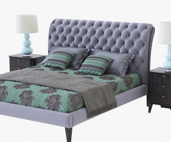 Modern Double Bed-ID:193125964