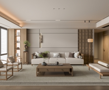 New Chinese Style A Living Room-ID:583067896