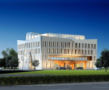 Modern Appearance Of Commercial Building-ID:550420053