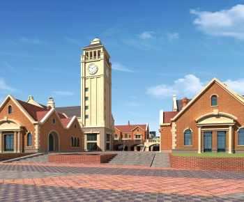 European Style Appearance Of Commercial Building-ID:140378955